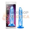 Dildo de 13 centimetros con sopapa semitrasparente